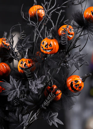 Black Horror Pumpkin Pruning Flower bouquet