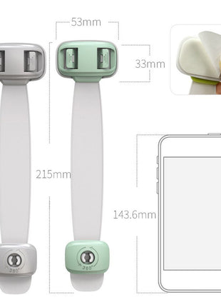 Home Baby Safety Protection Lock Anti-Clip Hand Door Closet Cabinet Locks Fo Fridge Cabinet Drawer Box Safe Lock For Kids No Tools Or Drilling Child Safety Cabinet Proofing Cabinet Drawer Door Latches