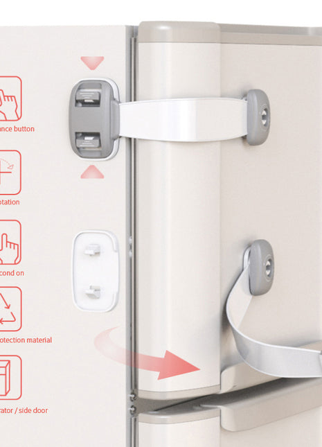 Home Baby Safety Protection Lock Anti-Clip Hand Door Closet Cabinet Locks Fo Fridge Cabinet Drawer Box Safe Lock For Kids No Tools Or Drilling Child Safety Cabinet Proofing Cabinet Drawer Door Latches