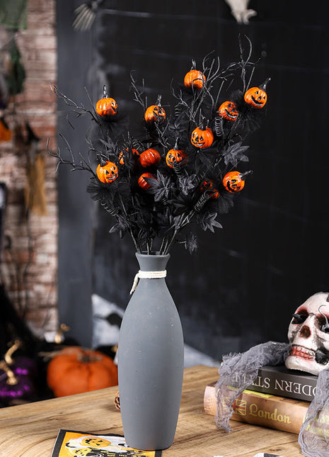 Black Horror Pumpkin Pruning Flower bouquet